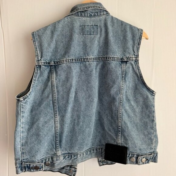 Harley-Davidson vintage denim vest  Gray Denim Vest - Picture 9 of 10